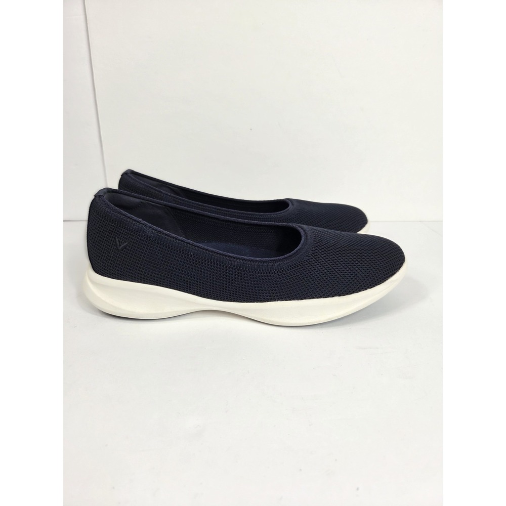 Vivaia Izabel Walker Pro Hybrid Navy Blue Ballet Flats Women Sz 8.5 Shoes